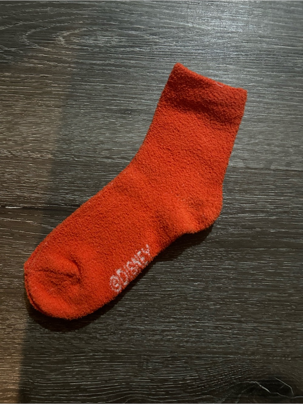 NWOT Womens Small Orange Disney Warm Fuzzy Soft Socks
